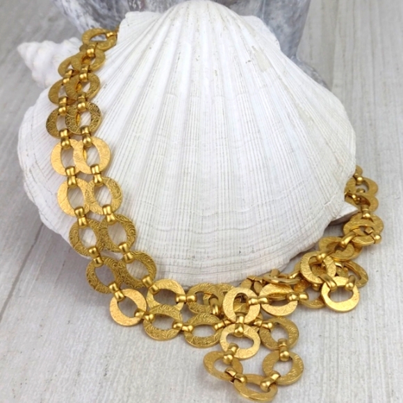 Cleopatra Pirate Treasure Vibe It's-That-Gorgeous 2 Layer Choker Necklace - Picture 9 of 11